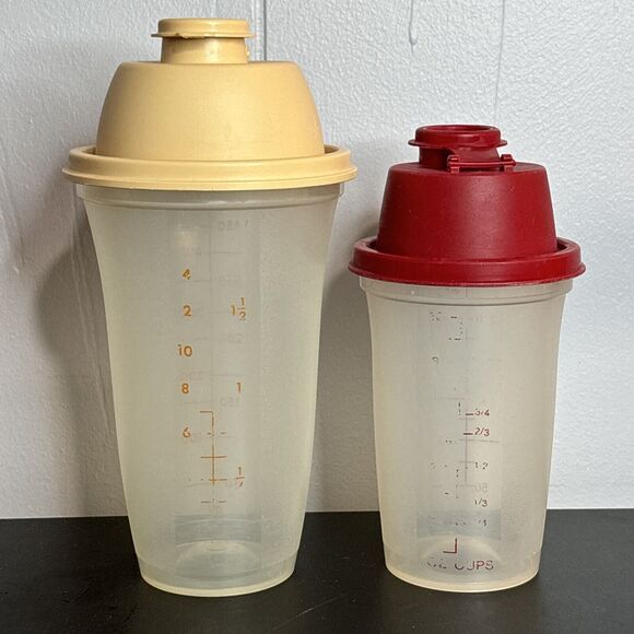 Tupperware Quick Shake Shaker Mixer Blender No Inserts - #844 #1900 Lot Of 2 - Picture 2 of 8